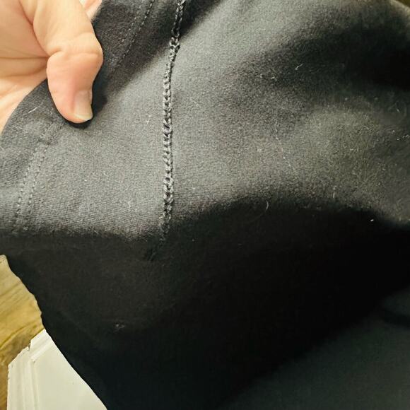 MONROW MOMMY Women's Black Lace Up Front T-Shirt Dress Size Maternity Medium - Picture 6 of 9